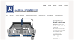 Desktop Screenshot of janssen-steintechnik.de