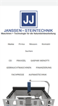 Mobile Screenshot of janssen-steintechnik.de