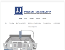 Tablet Screenshot of janssen-steintechnik.de